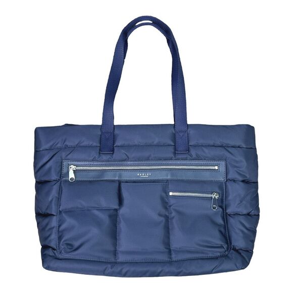 Radley London Southwood Lane Large Tote - Dark Blue - 9.5”W x 19.3”H x 5.9”D - Picture 3 of 11